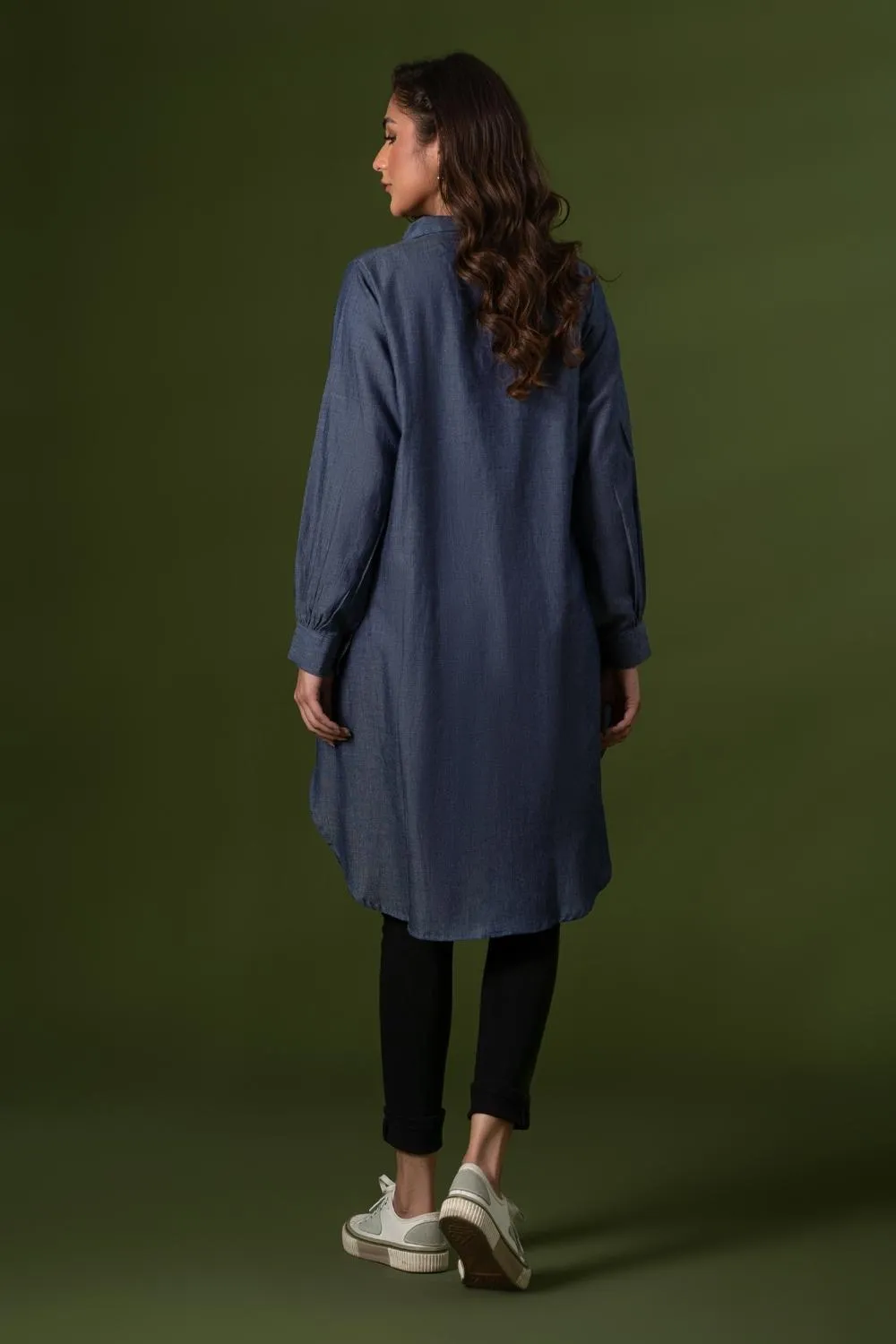1PC Stitched | Denim Basic Shirt