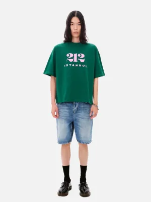 212 Basic T-Shirt - Green/Pink