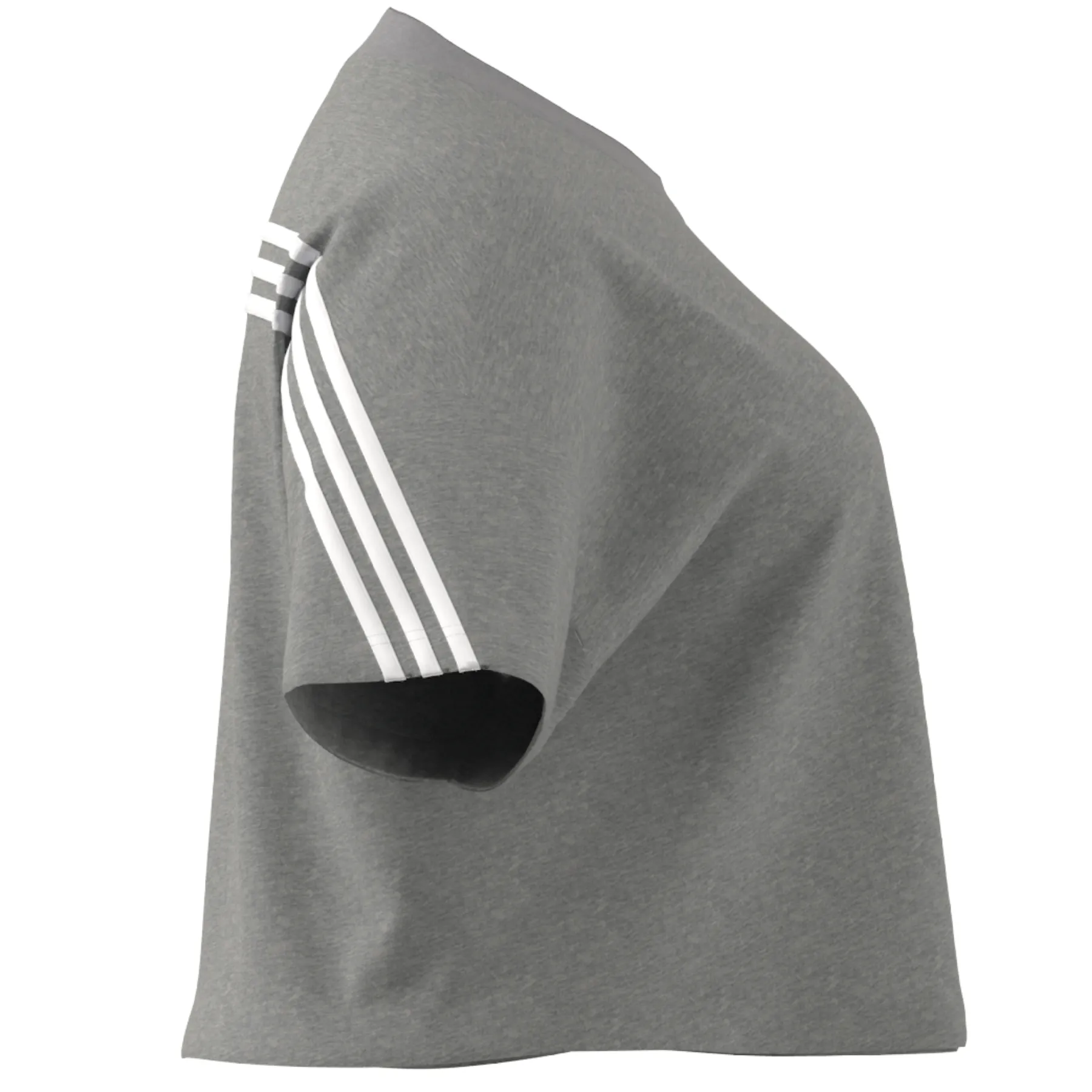 Adidas Future Icons 3 Stripes Tee - Medium Grey Heather (PLUS SIZE)