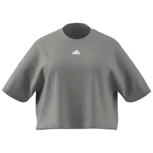 Adidas Future Icons 3 Stripes Tee - Medium Grey Heather (PLUS SIZE)