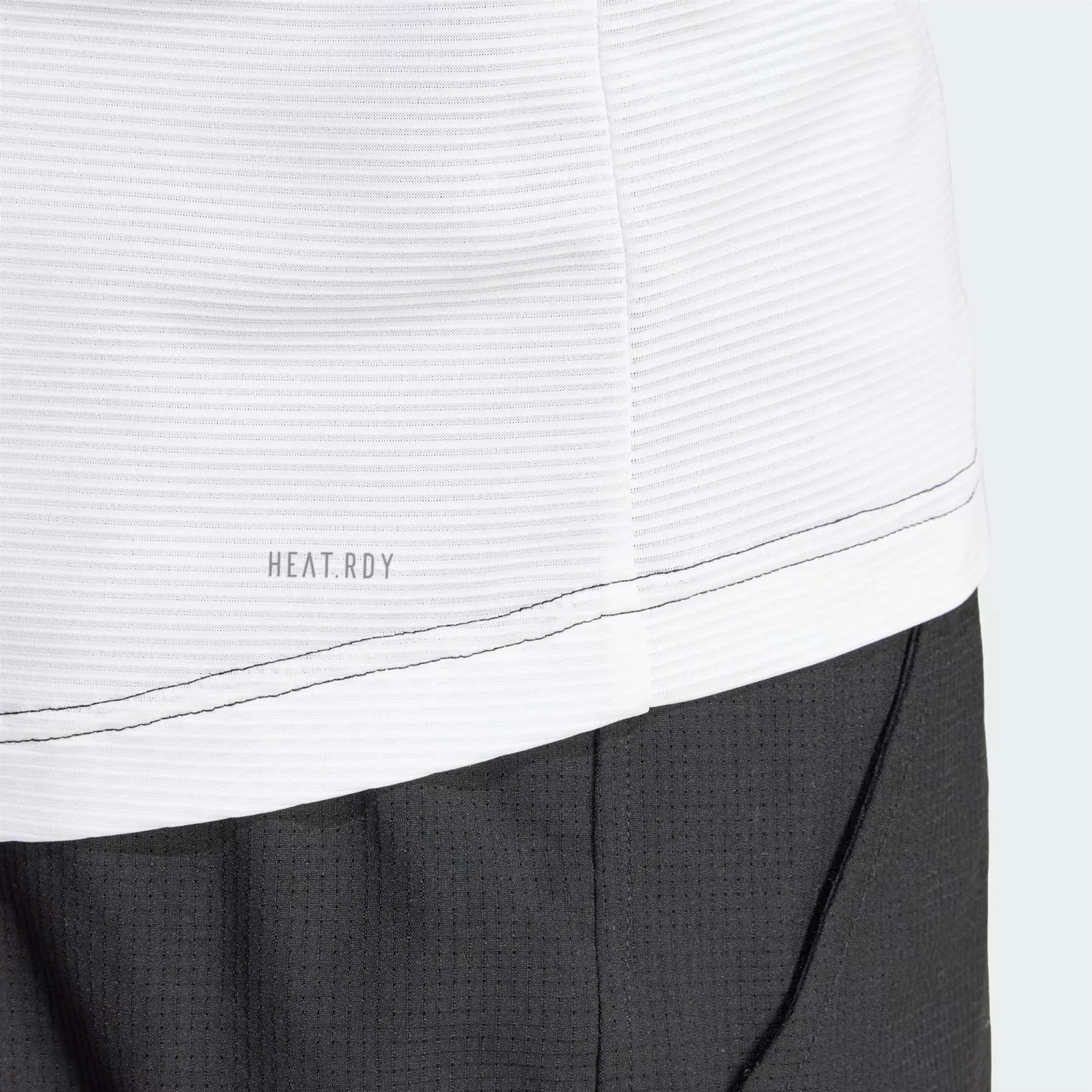 adidas Mens Pro Freelift 3D Badminton T-Shirt - Black / White