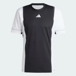 adidas Mens Pro Freelift 3D Badminton T-Shirt - Black / White