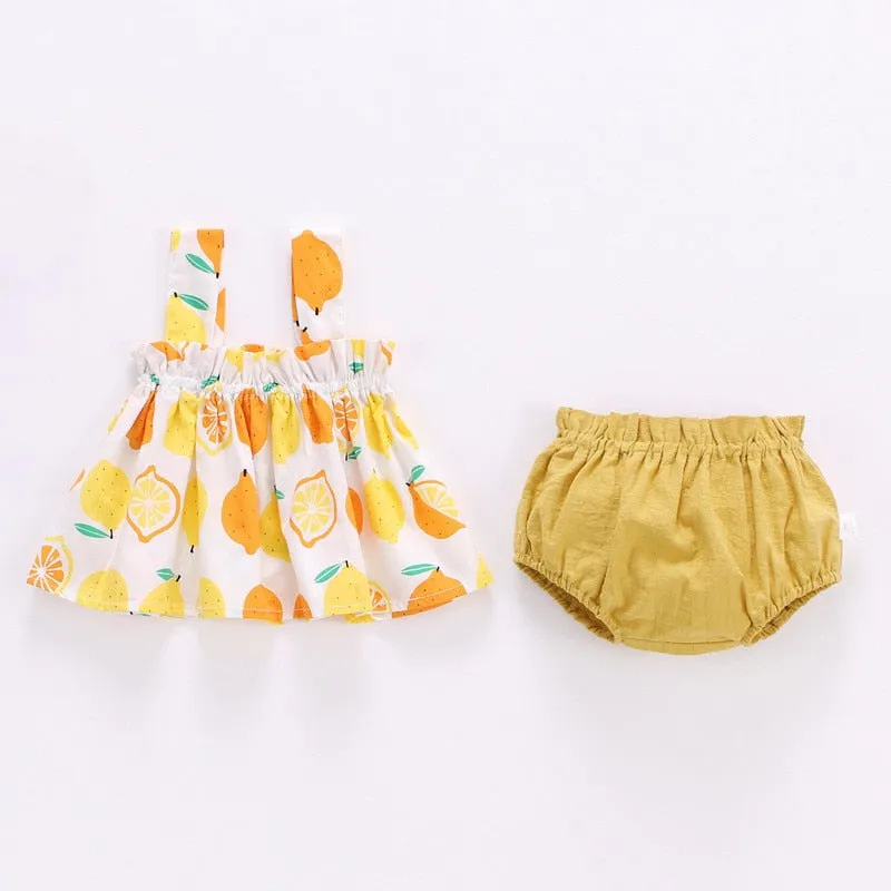 Adorable Baby Girl Summer Dress Set