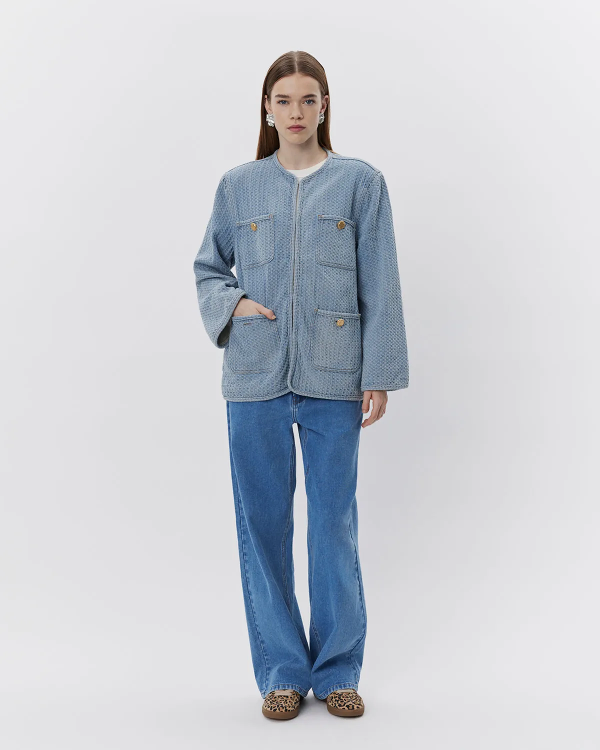 ALAJASW JACKET - Light blue