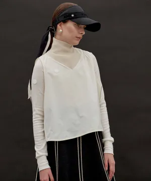Anell Golf Cathy Polar Wind Vest - Cream