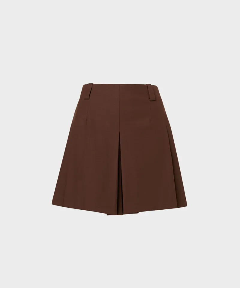 Anell Golf Mu Culotte Pants - Wine Brown