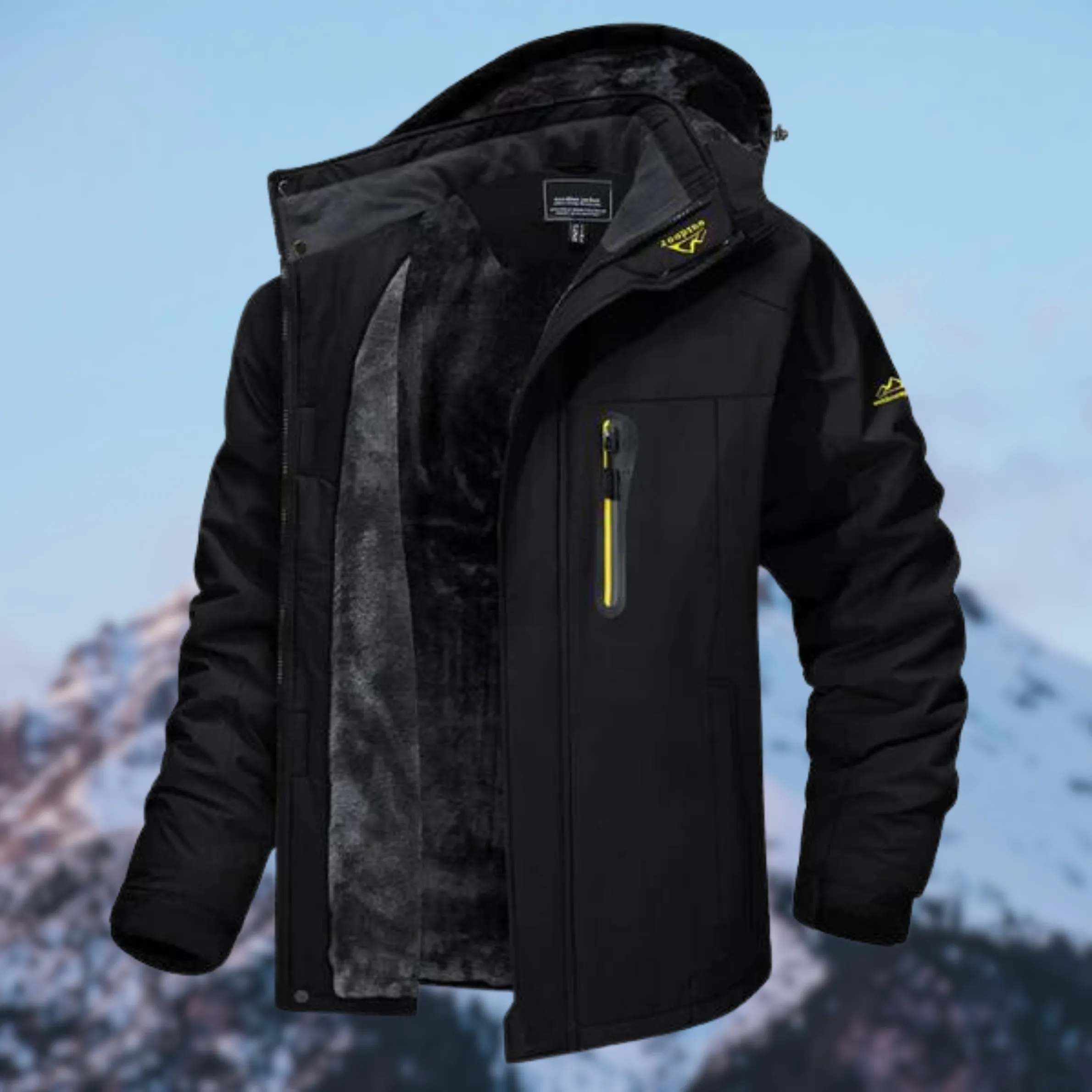AquaGuard™ | Men's Waterproof Jacket | Hooded Design, Breathable Fabric & Lightweight Construction