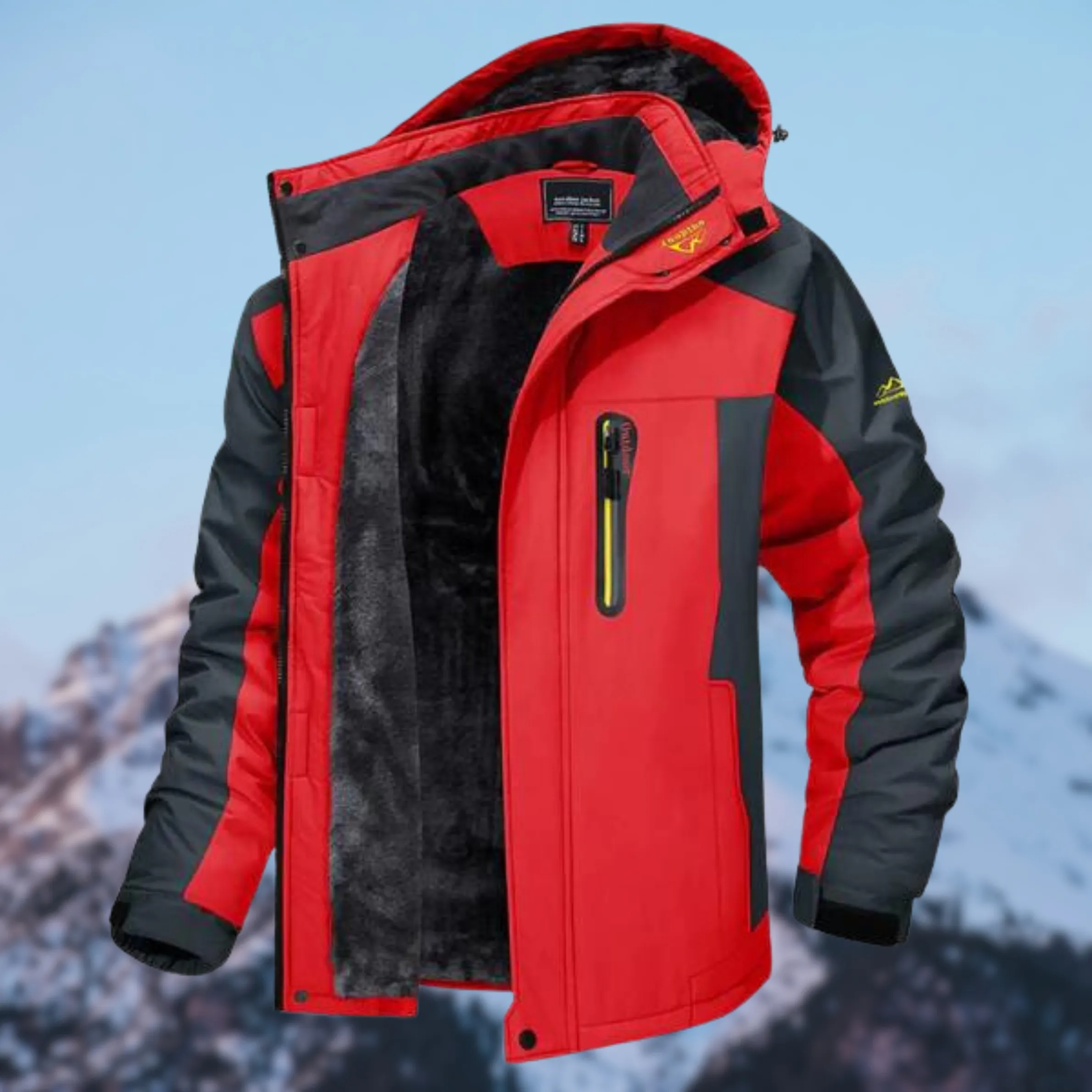 AquaGuard™ | Men's Waterproof Jacket | Hooded Design, Breathable Fabric & Lightweight Construction