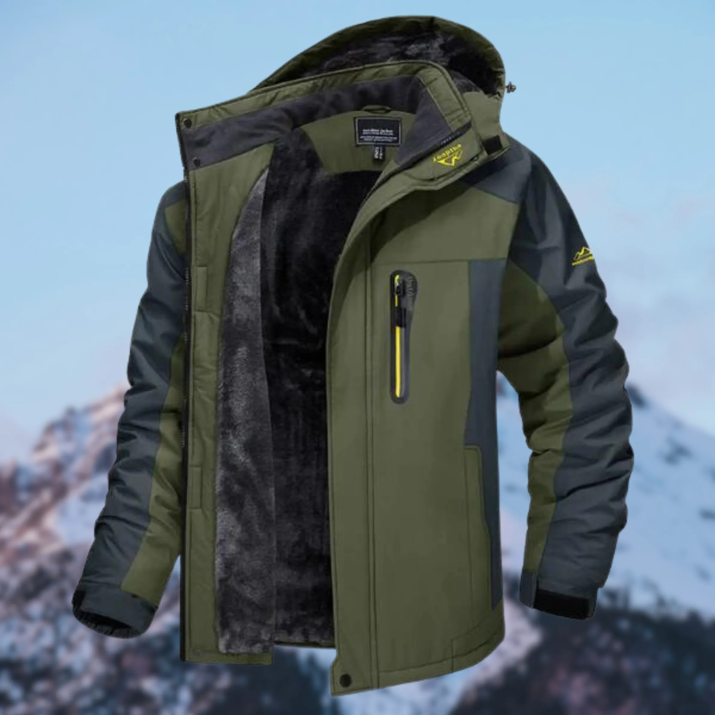 AquaGuard™ | Men's Waterproof Jacket | Hooded Design, Breathable Fabric & Lightweight Construction