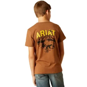 Ariat Tee Boys Bison Sketch