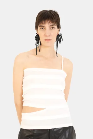 Asymmetrical Cotton Tank Top