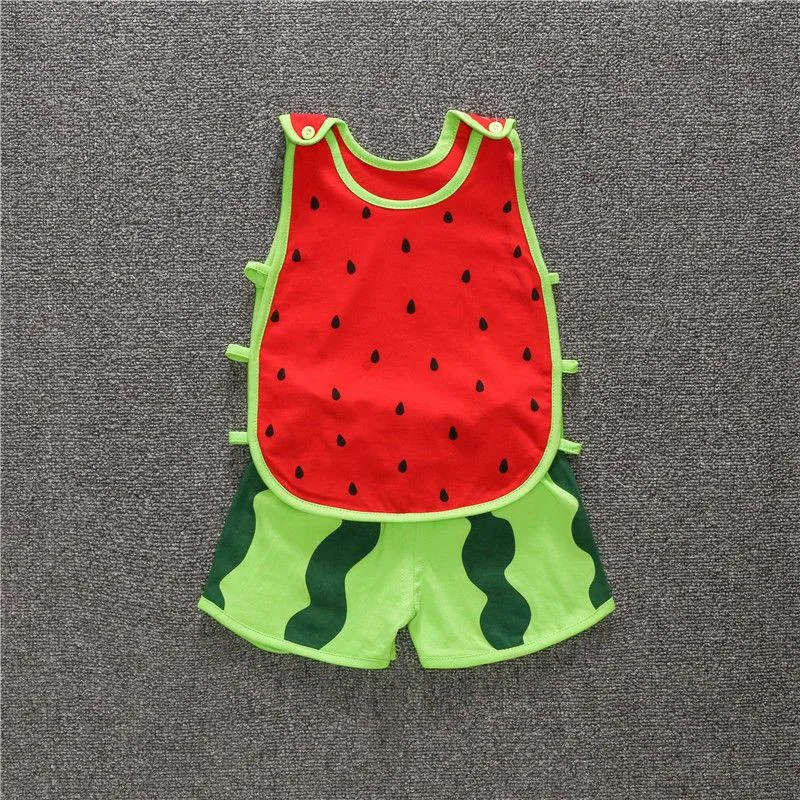 Baby Summer Suit Men's and Women's Baby Vest Two-piece Suit Thin Summer Clothes for Infants Young Children, Super Cute and Cute