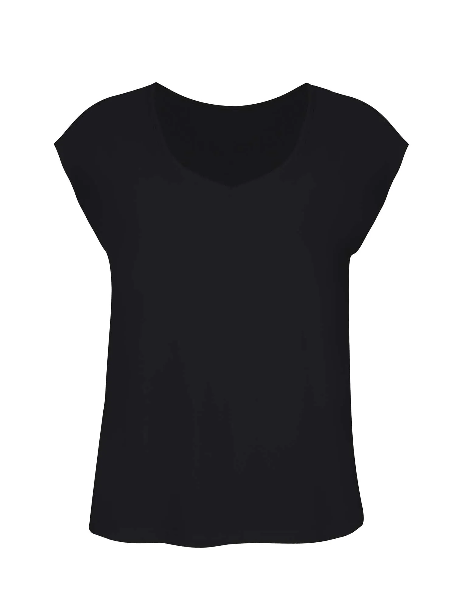 Bamboo Boxy T-Shirt - Black