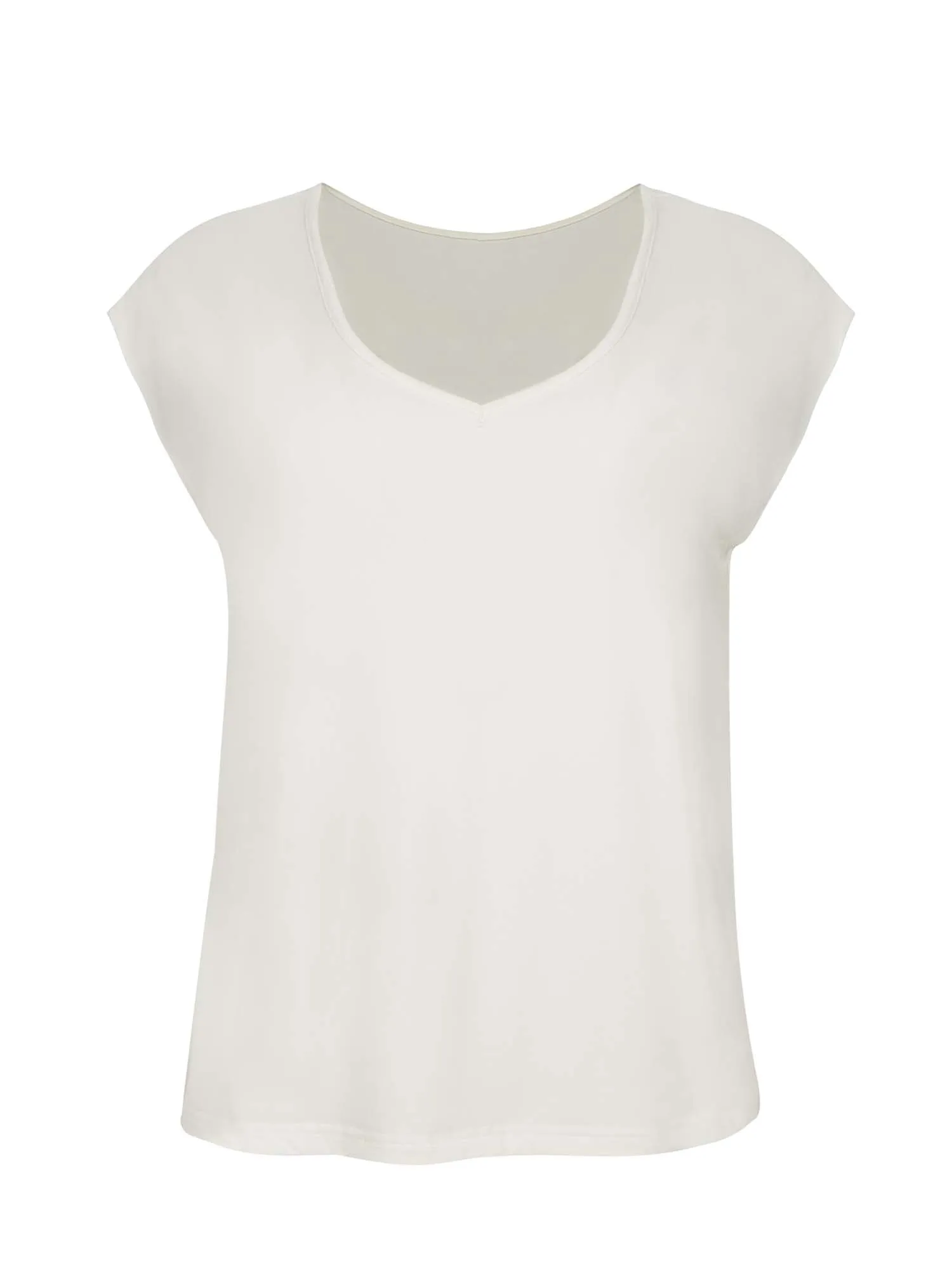 Bamboo Boxy T-Shirt - Cream