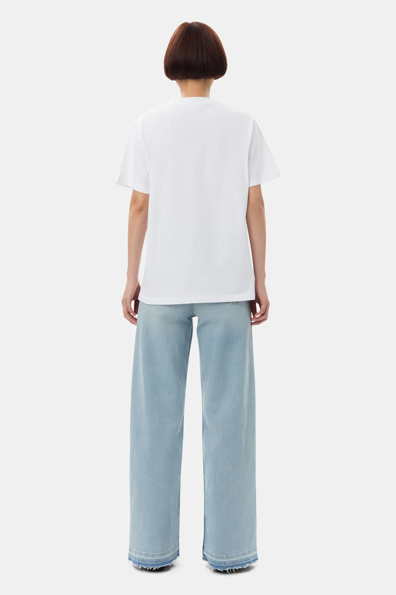 BASIC JERSEY PEACH RELAXED T-SHIRT