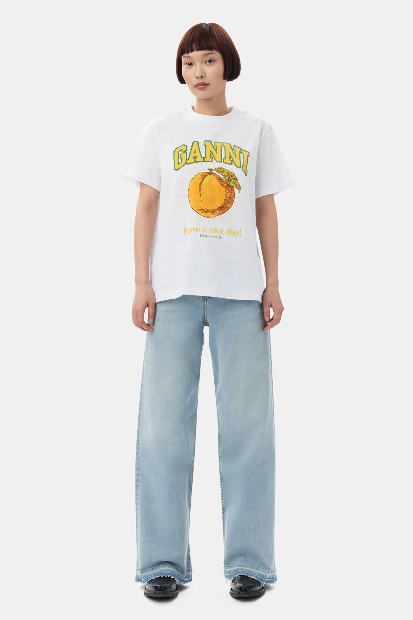 BASIC JERSEY PEACH RELAXED T-SHIRT