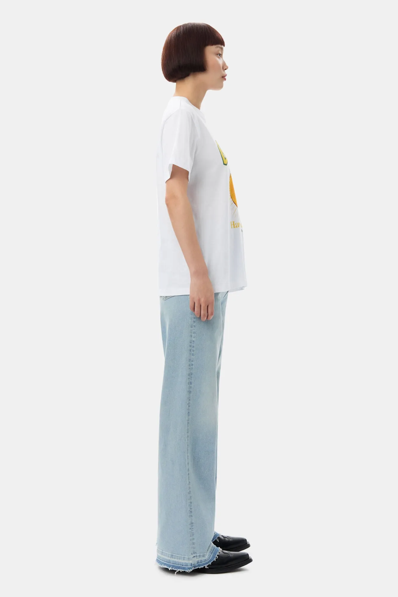 BASIC JERSEY PEACH RELAXED T-SHIRT