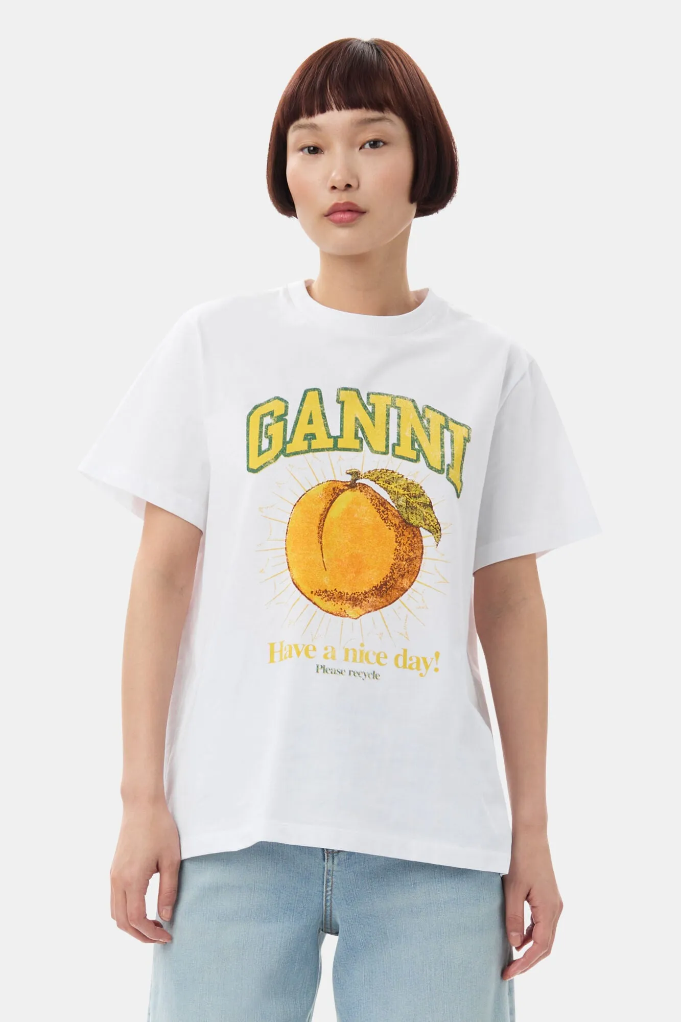 BASIC JERSEY PEACH RELAXED T-SHIRT