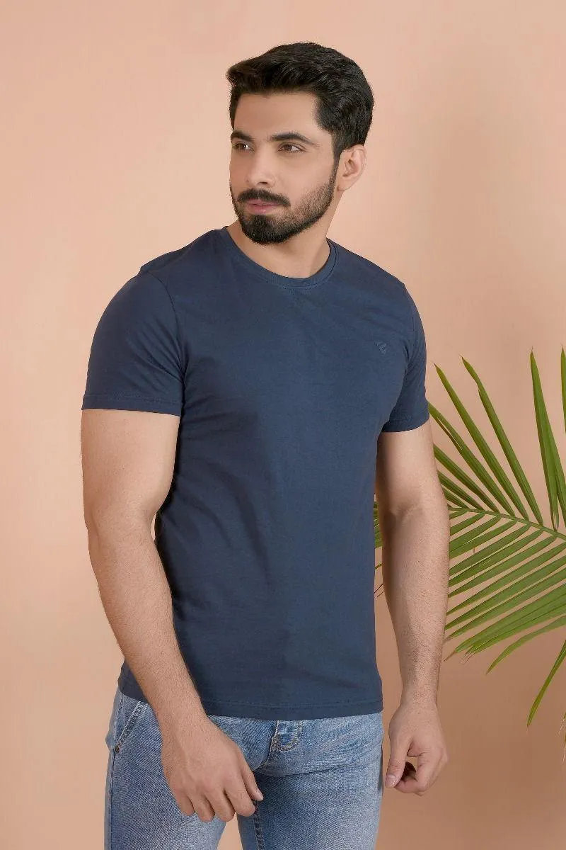 BASIC NAVY T-SHIRT