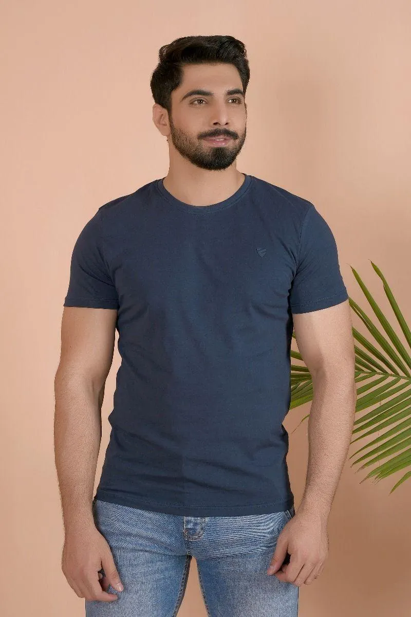 BASIC NAVY T-SHIRT