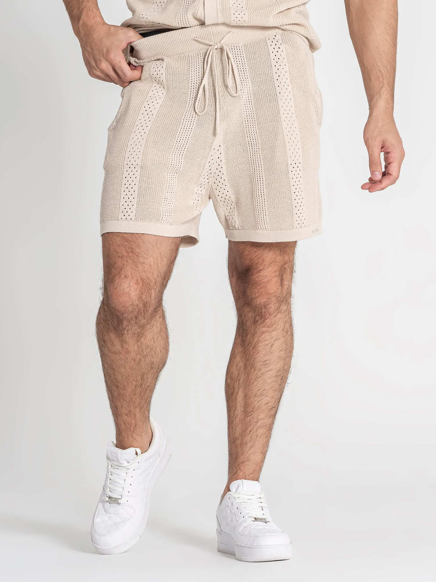 Beige Breathe Knit Twinset