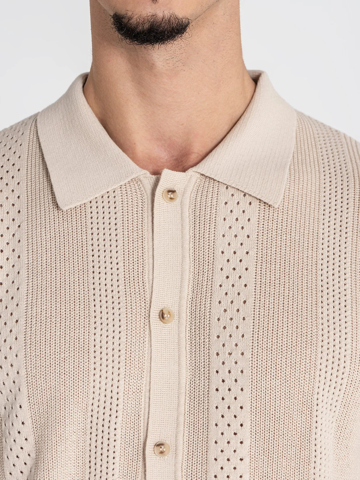 Beige Breathe Knit Twinset