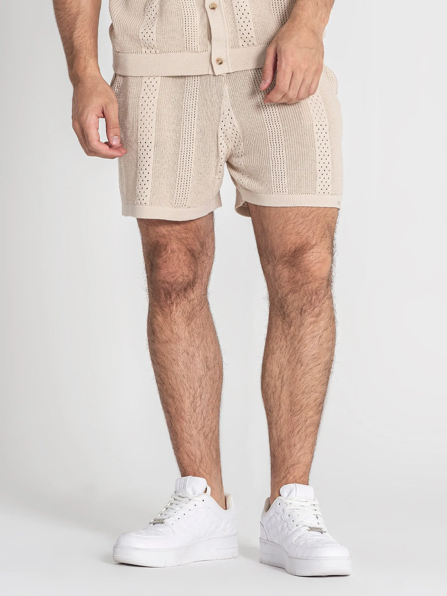 Beige Breathe Knit Twinset