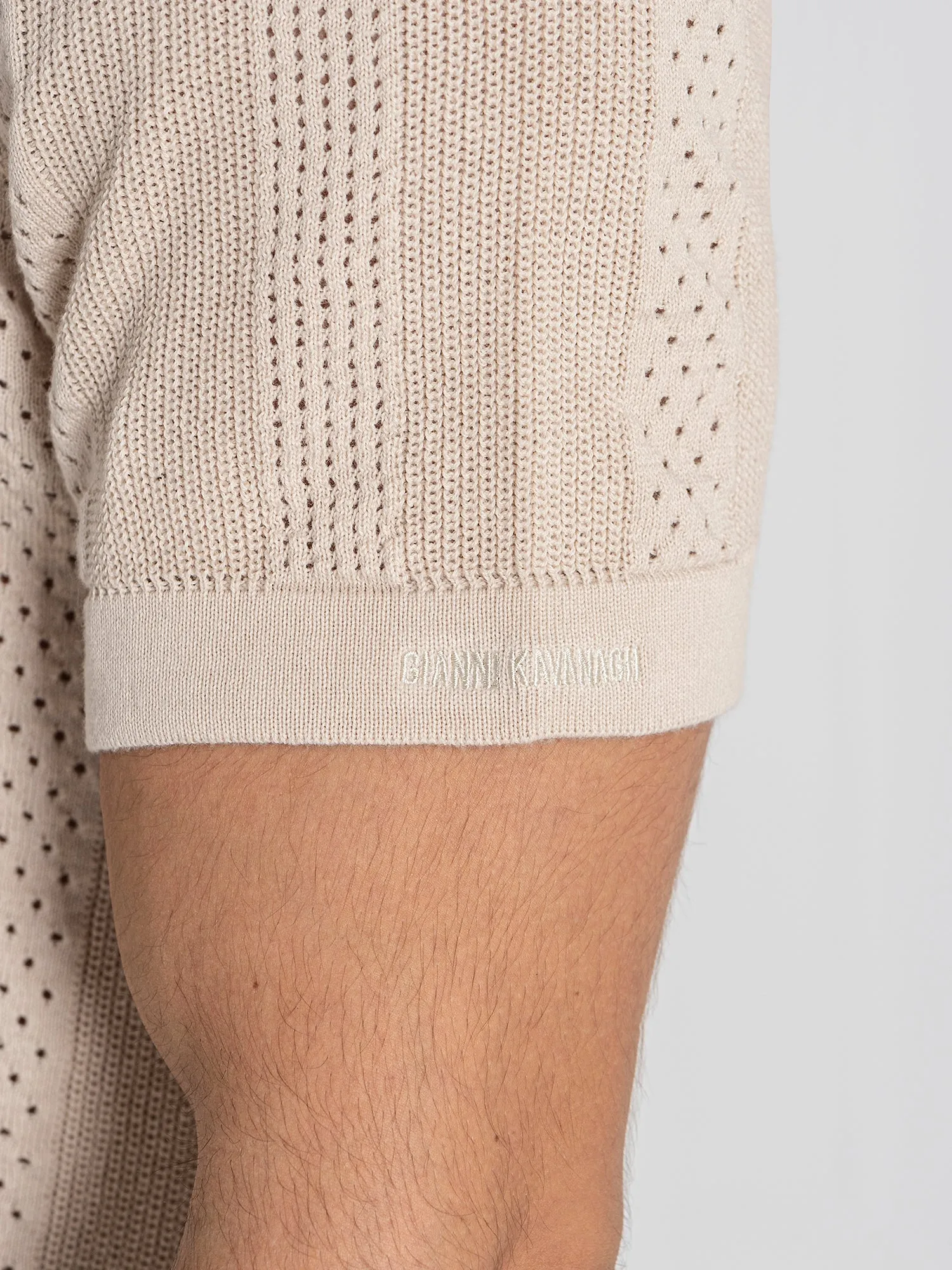 Beige Breathe Knit Twinset