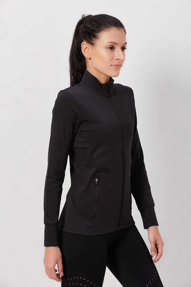 Black Full Sleeve Jacket with Pockets