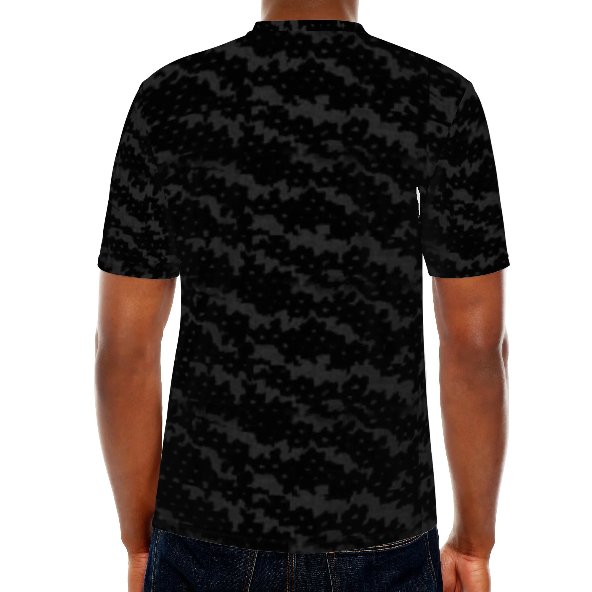 Black Grey Pattern All Over Print Men/ Unisex Premium T-shirt