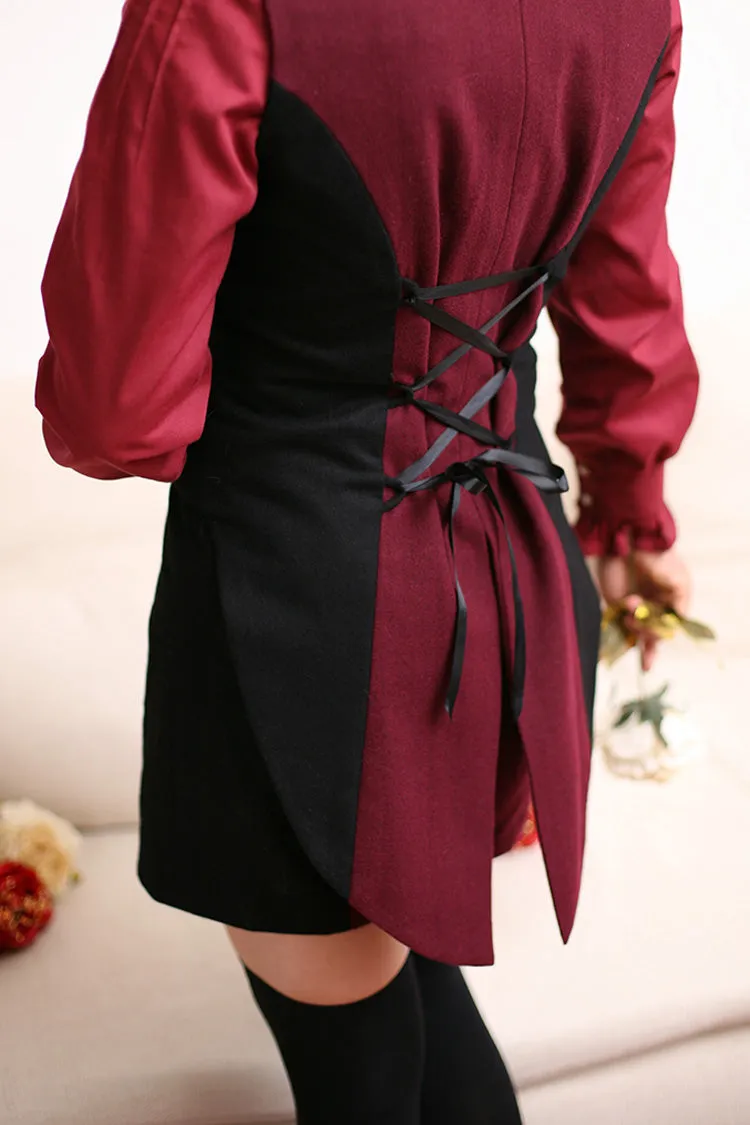 Black/Red Ringo Story Ouji Lolita Vest