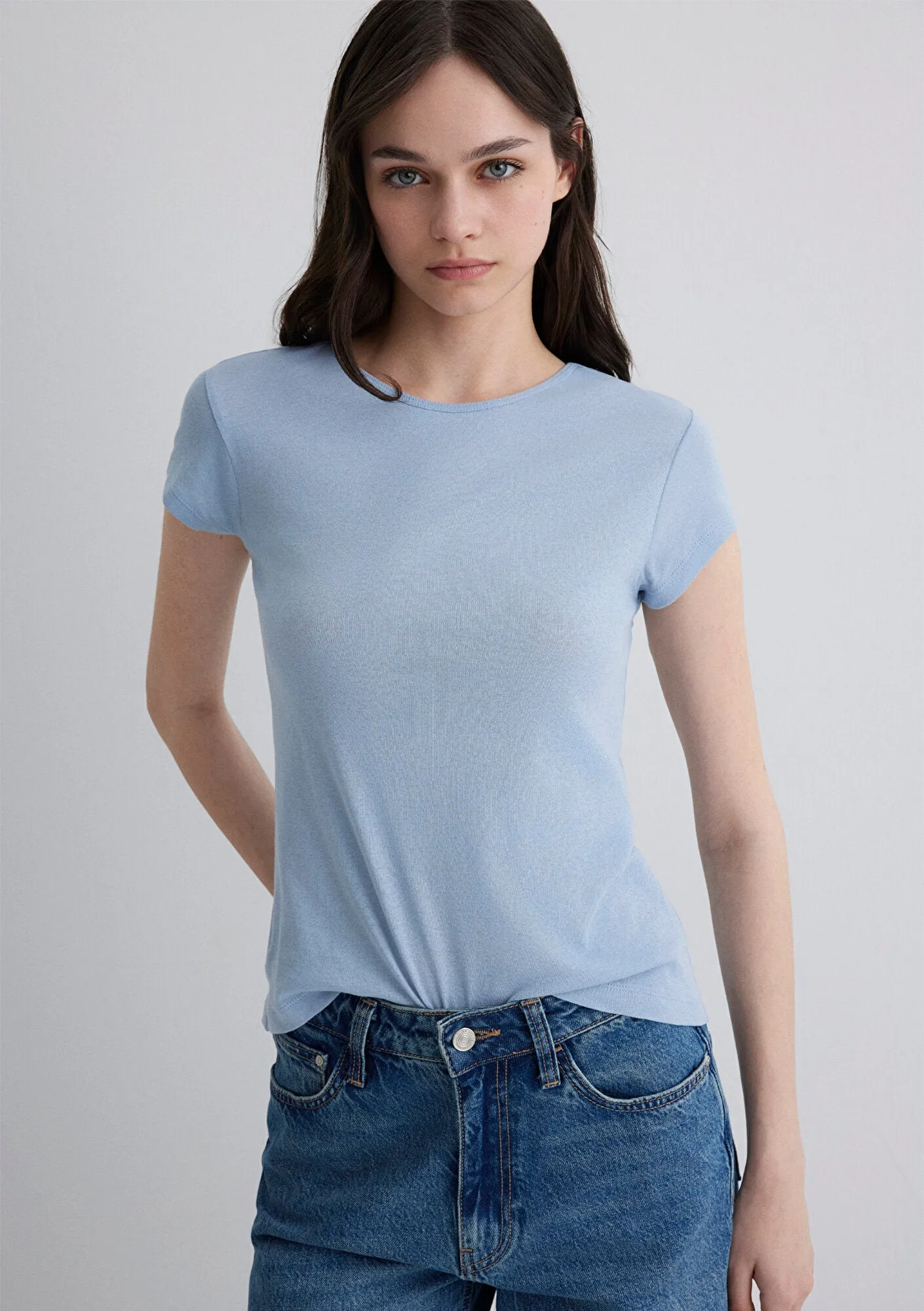 Blue Basic T-Shirt