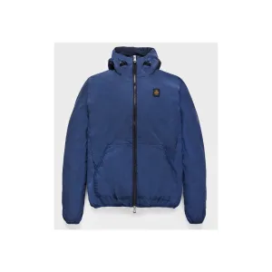 Blue Polyamide Men's Summer Jacket