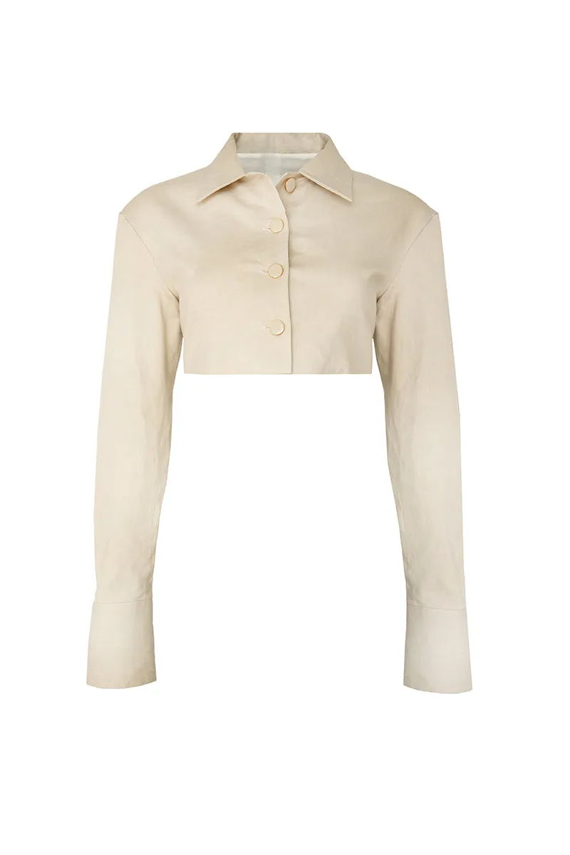 BORDEAUX CROPPED JACKET