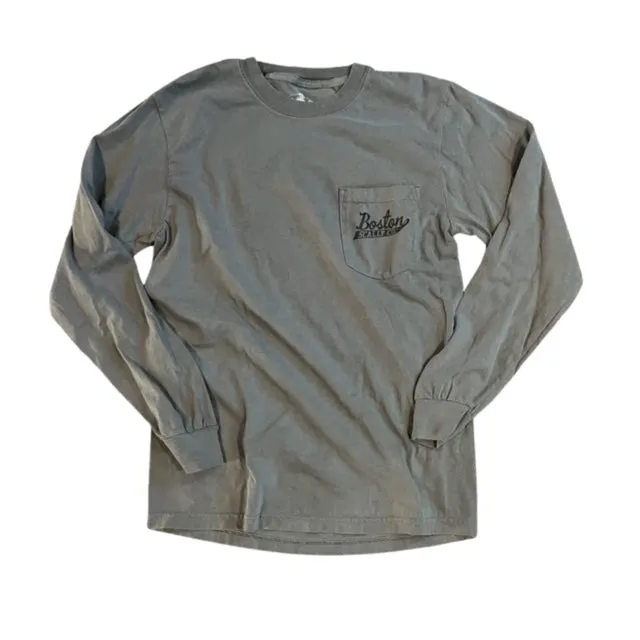 Boston Scally The Captain Long Sleeve Pocket Tee T-Shirt - Driftwood
