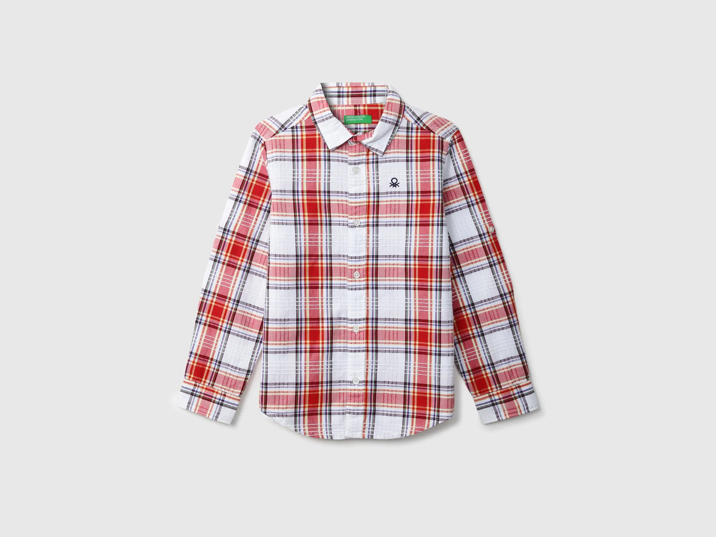 Boys Long Sleeve Check Shirt