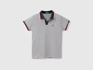 Boys Textured Polo Neck Polo T-Shirt