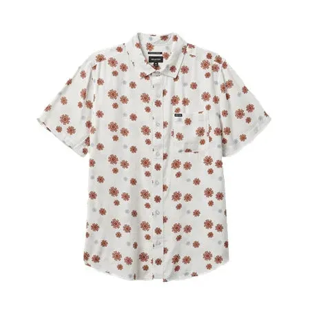 Brixton Charter Slub SS Shirt In Off White