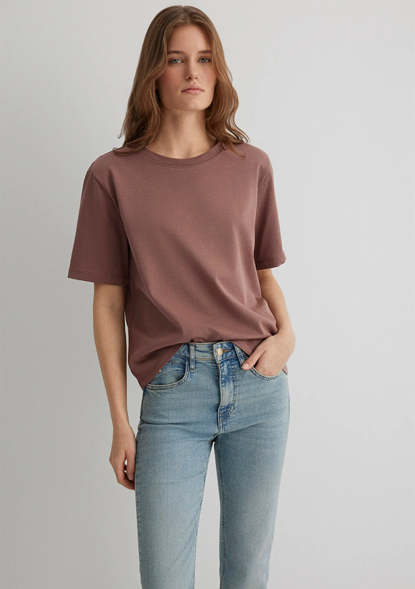 Brown Basic T-Shirt