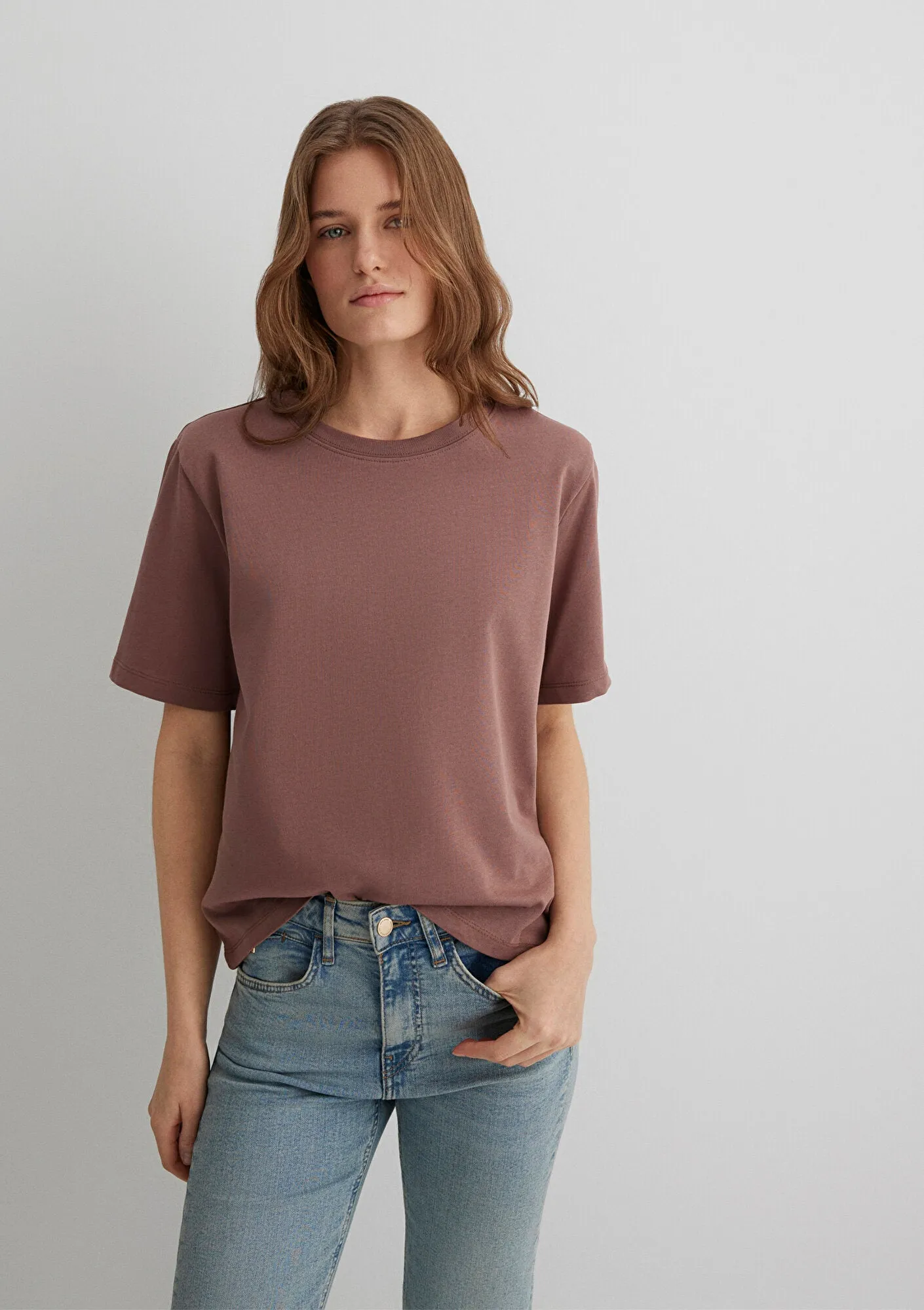 Brown Basic T-Shirt