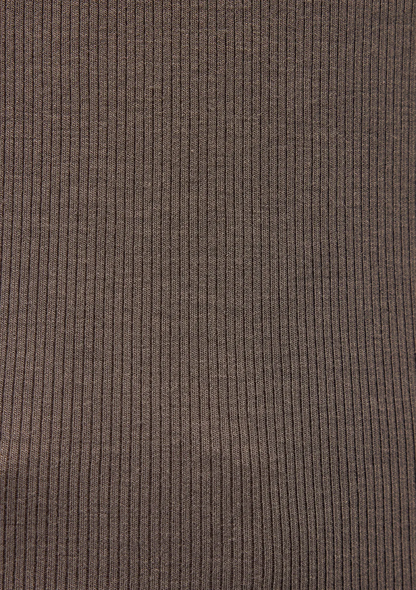 Brown Long Sleeve Basic T-Shirt