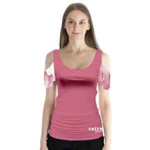 Butterfly Sleeve Cutout Tee