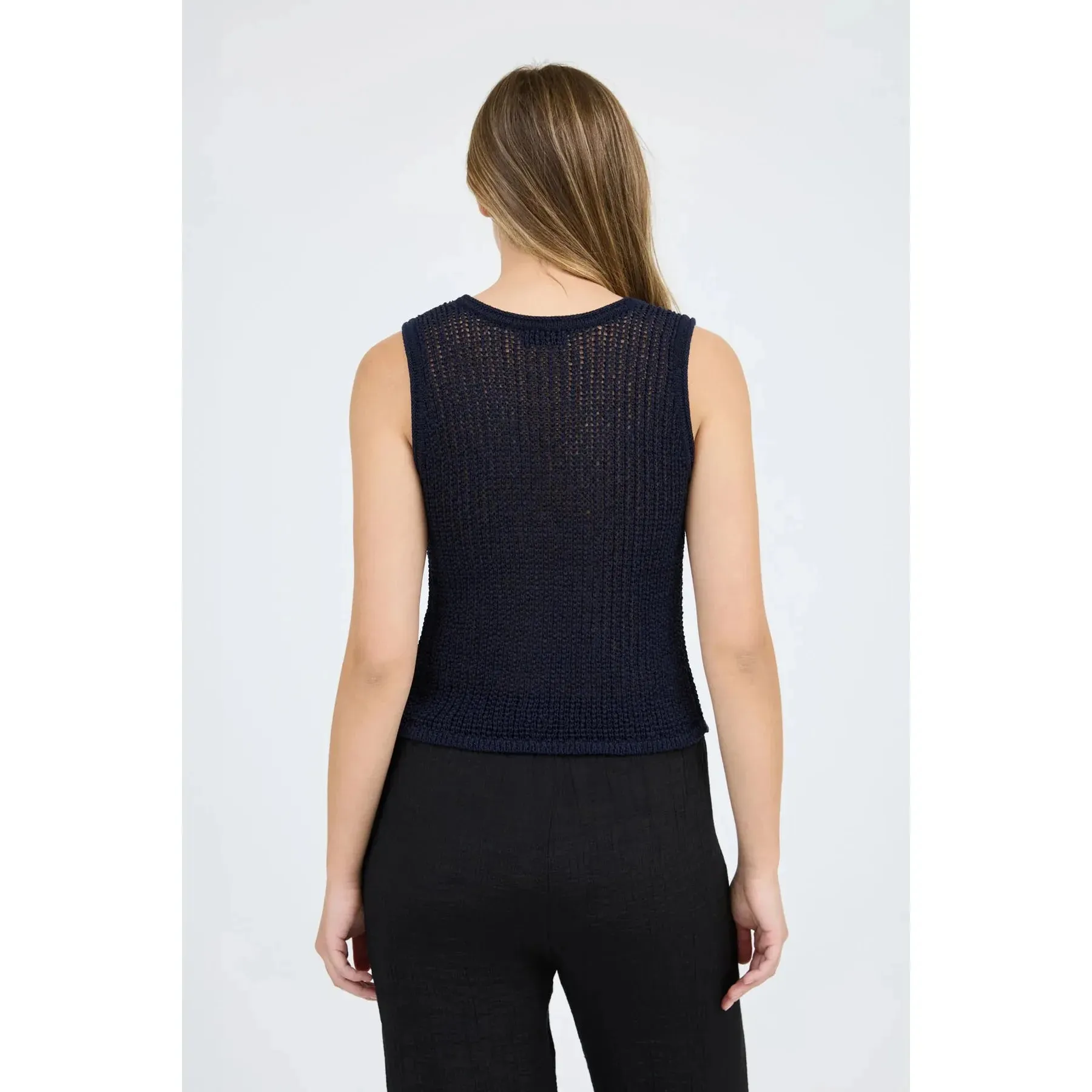 Button Vest || Black