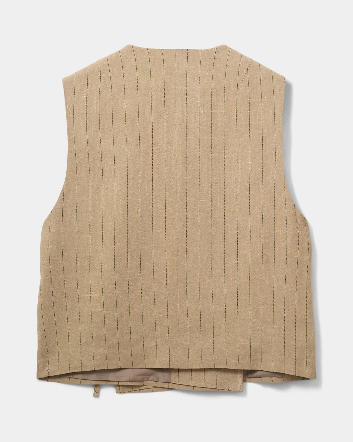 CAILINSW VEST - Light Brown Striped