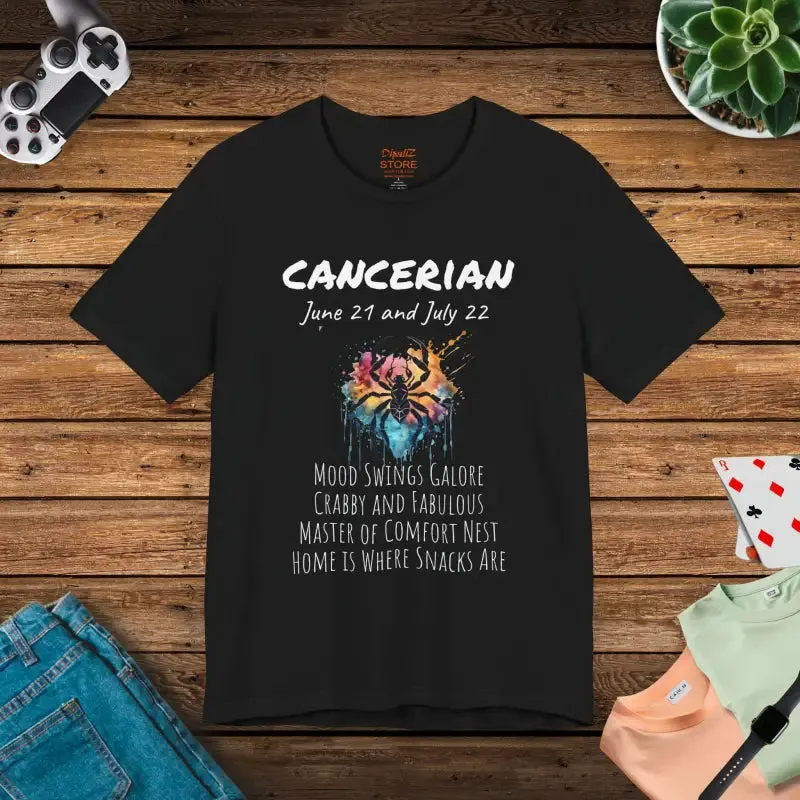 Cancer Zodiac Tee Ultra Comfy Jersey Short Sleeve Shirt