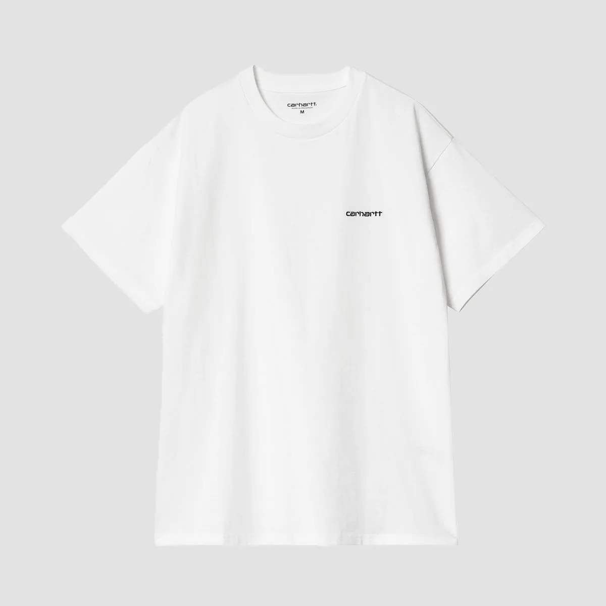 Carhartt WIP Script Embroidery T-Shirt White/Black