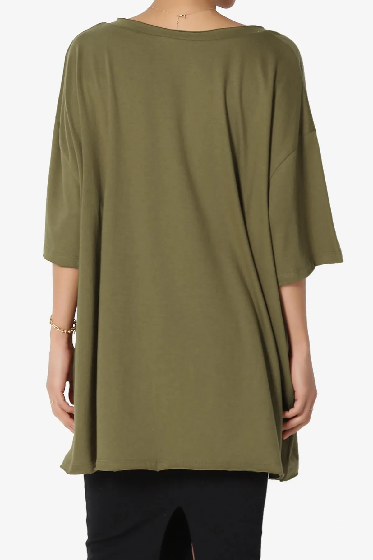 Charlie V Neck Pocket Boyfriend Tee