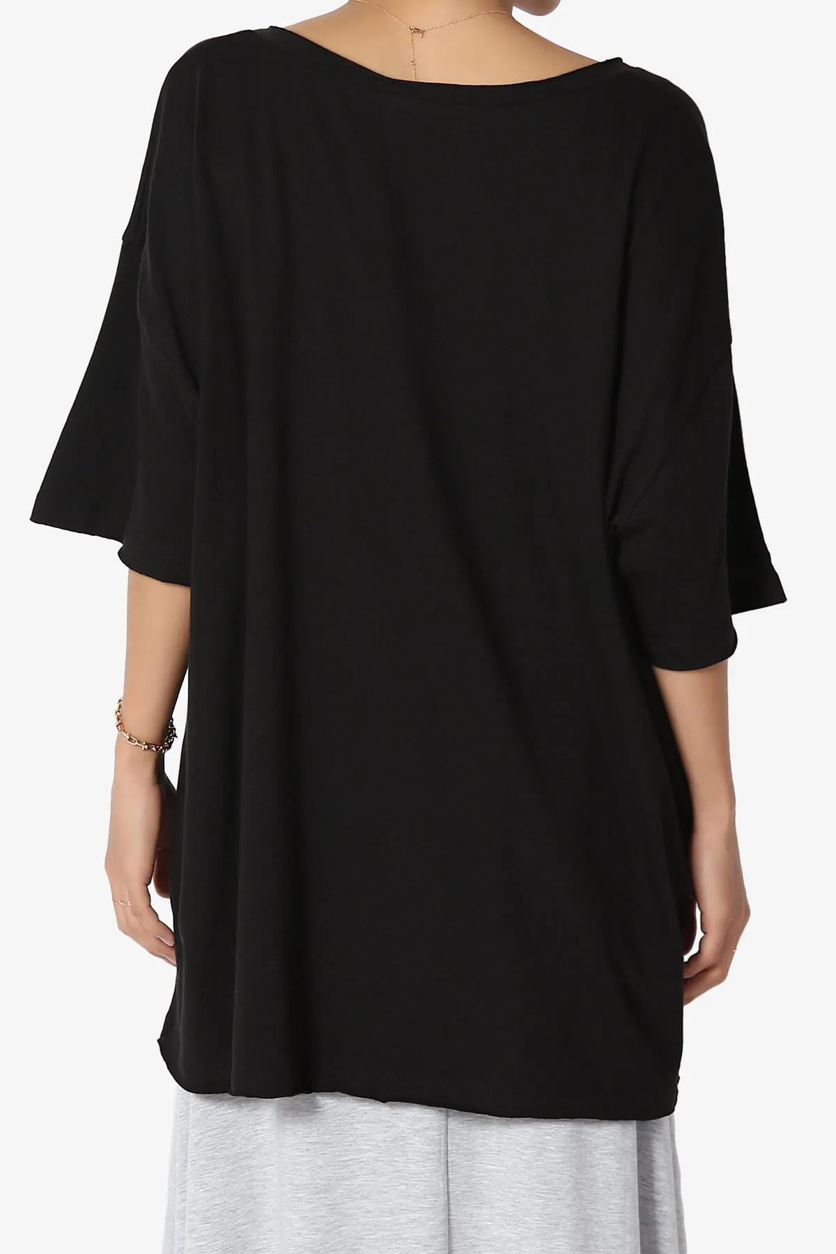 Charlie V Neck Pocket Boyfriend Tee
