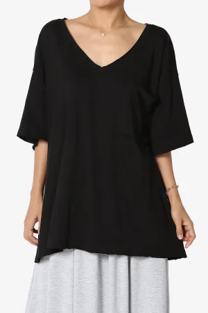 Charlie V Neck Pocket Boyfriend Tee
