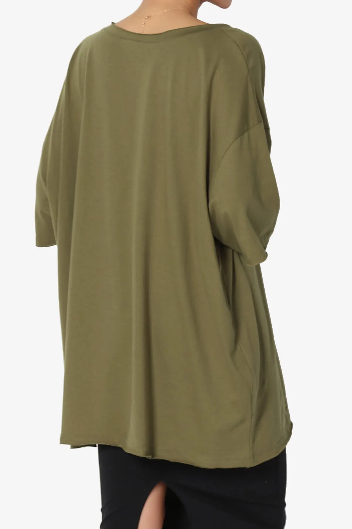Charlie V Neck Pocket Boyfriend Tee